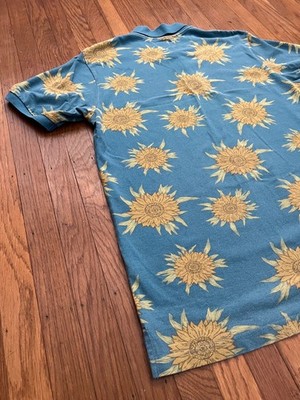 RARE Vintage Supreme Sunflower Polo Slate Large SS15 L Vtg 2015