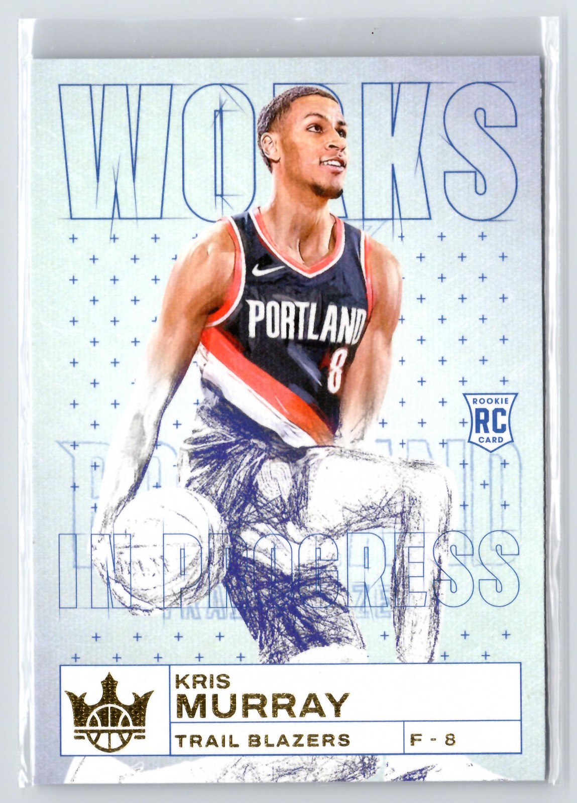 Kris Murray 2023-24 Panini Court Kings Works in Progress #17 Trail Blazers