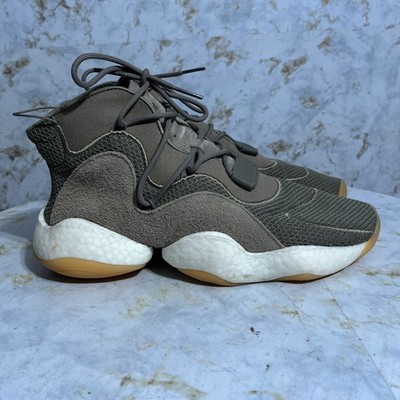 Adidas Crazy BYW Mens Size 11.5 Shoes Green Brown Athletic Mid Trainer Sneakers