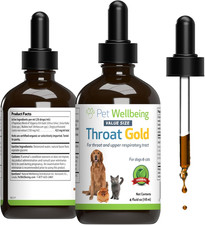 Throat Gold for Dogs - Supports Collapsed Trachea  Throat Discomfort with Mulle