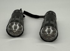 Compact Dual LED Flashlights with Lanyards