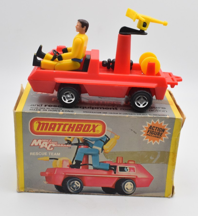 Matchbox MAC Mobile Action Command MC-2. Fire Fighting Unit. Lesney Vintage 1973