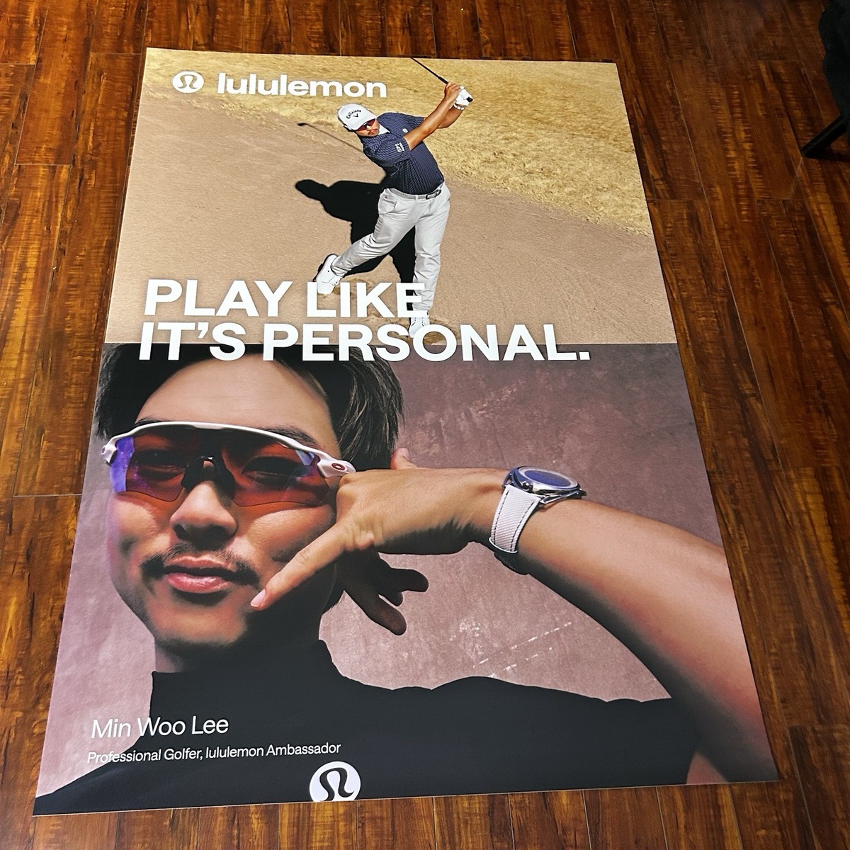 Min Woo Lee Lululemon Play Like It's Personal Bus Stop Poster