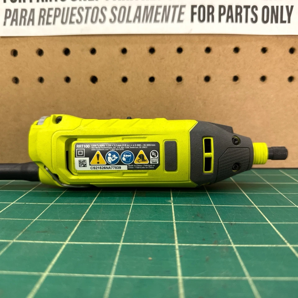 Herramienta giratoria con cable RYOBI RRT100 120V 1,2 Amp **SOLO PARA REPUESTOS/REPARACIÓN** Foto 4 de 4