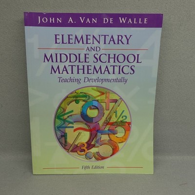 Elementary & Middle School Mathematics Van de Walle Fifth Edition Pearson K-8