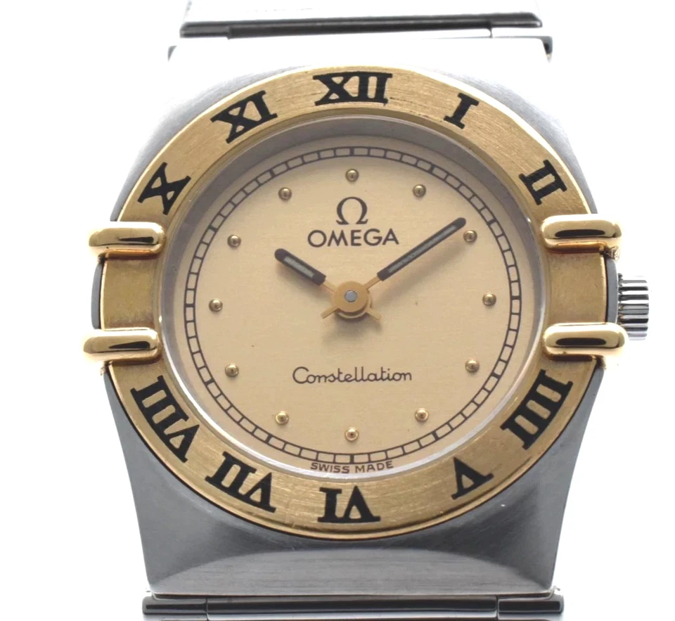 [N COMO NUEVO+] OMEGA Constellation Cal.1455 795.1080 Oro 18K Qz Reloj Damas JAPÓN Foto 3 de 4