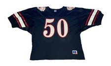 VTG Russell Athletic Mesh Jersey 2XL Mens Football Black 1980s Crop Game Worn