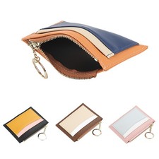 Small Keychain Wallet for Women, Minimalist Credit Card Holder with Coin Purse