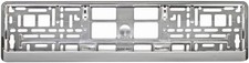 Chrome Style Euro License Plate Holder - Universal Mounting Frame Bracket Chrome Style Euro License Plate Holder - Universal Mounting Frame Bracket