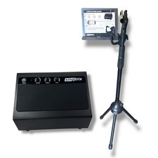 Singtrix 136-5502B 2.1 Stereo Speaker Built In Sub  Mic Stand NO POWER CORD