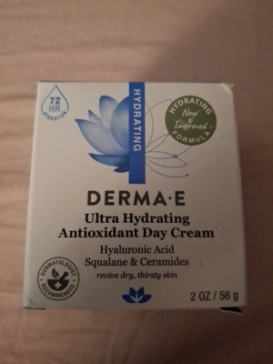 Derma E Hydrating Day Cream With Hyaluronic Acid &  (2oz / 56g) NEW
