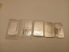 Mix Lot Of  Five 1 oz Silver Bars