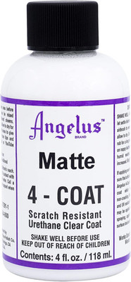 4-Coat Leather Clear Coat Finisher Matte 4Oz- Scratch Resistant