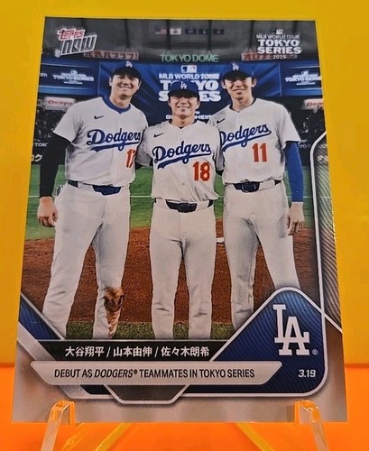 2025 Topps Now MLB Tokyo Series Shohei Ohtani Roki Sasaki Yamamoto KANJI SSP! #7
