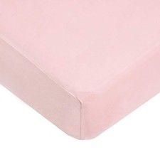 American Baby Company 100 Natural Cotton Fitted Crib Sheet 52" x 28" - Soft, Br