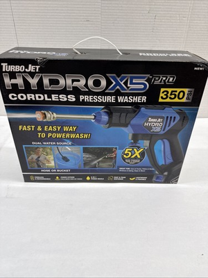 #ad #ad TURBO JET HYDRO X5 PRO CORDLESS PRESSURE WASHER 350 PSI $79.99