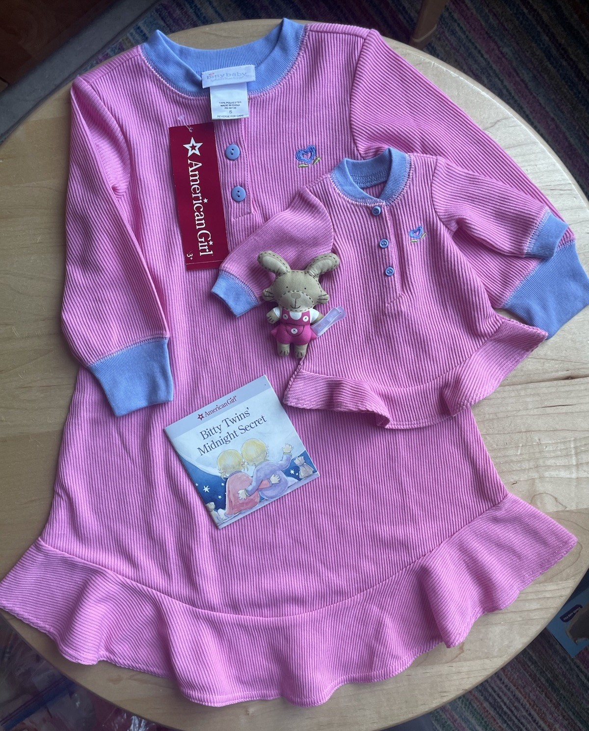 Bitty Baby and Girl Cozy Pajamas matching American Girl