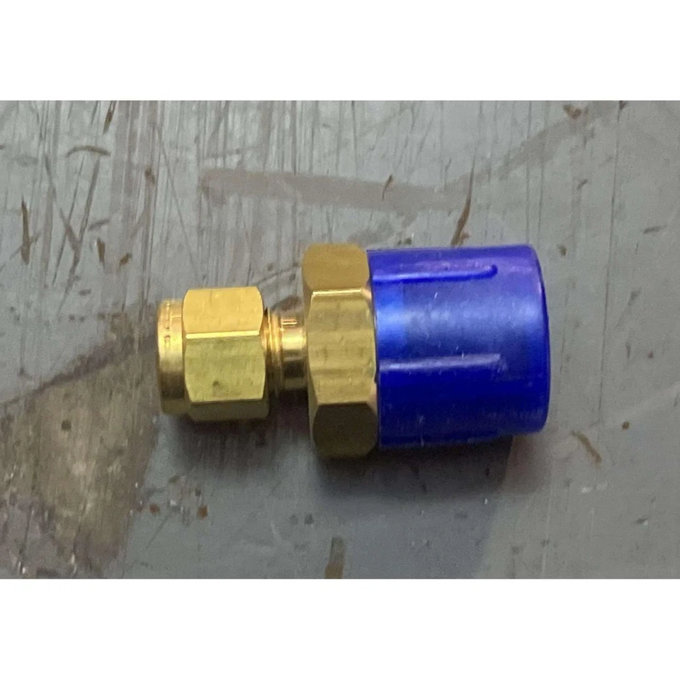 Parker Compression Tube Fitting 1/4 x 1/2 Blue Cap Brass Guide 4MSC8N-B - Image 2 of 4