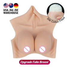 Realistic B-H Cup Breast Forms Silicone Fake Boobs For Crossdresser Drag Queen