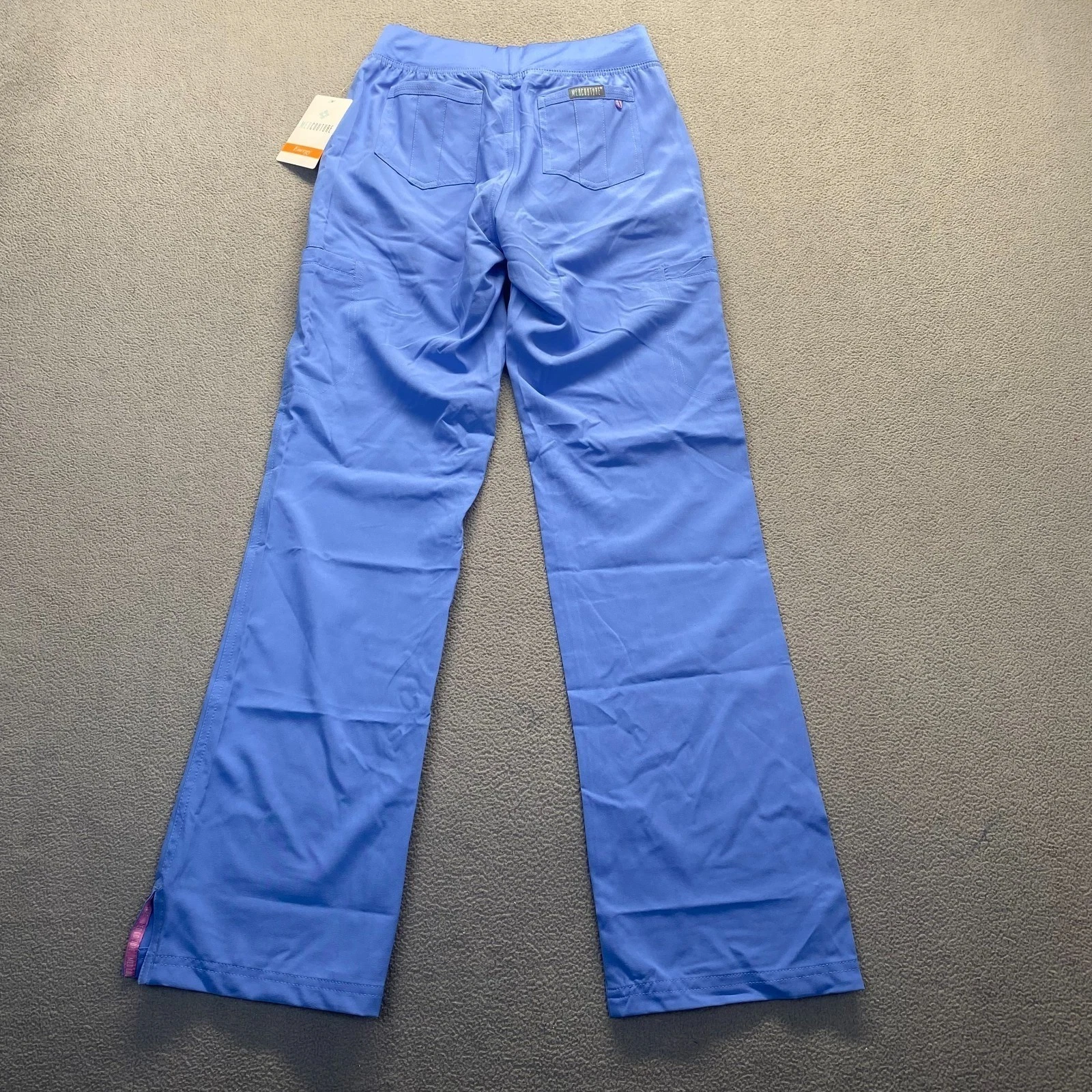 Med Couture Energy Quick Dry Stretch Women's Scrub Pants -Size XST - Ceil Blue