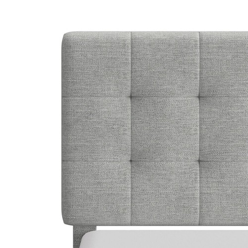 Tufted Queen Platform Bed Adjustable Headboard Upholstered Bed No Box Spring New - Picture 2 of 21