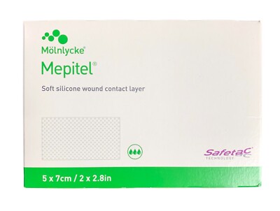 Mepitel Silikon Wundkontaktschicht (5 cm x 7 cm) - 5er Pack: ***SONDERANGEBOT***