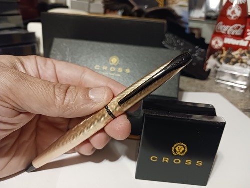 Cross ATX Ballpoint Pen Brushed Gold PVD $120 New CHRISTMAS Dad Mom Boss Gift - Picture 5 of 9