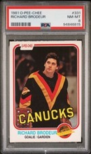 1981 O-PEE-CHEE 331 RICHARD BRODEUR PSA 8