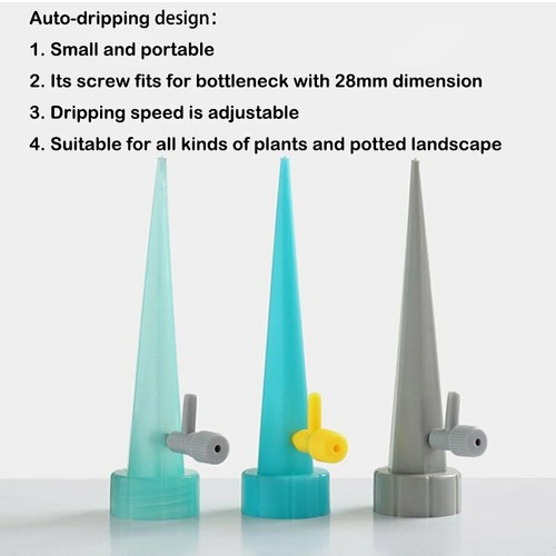 1/12 Stück Automatischer Pflanzenwassertrichter Blume Selbstbewässerungssystem Tropfspikes Set - Bild 4 von 9