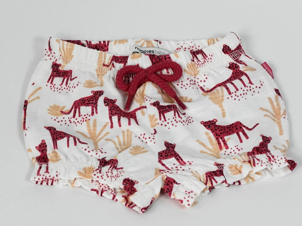 Noppies Shorts Baby rosa rot 50 56 Mädchen kurze Hose Sommerhose Cranston Windel - Bild 2 von 2
