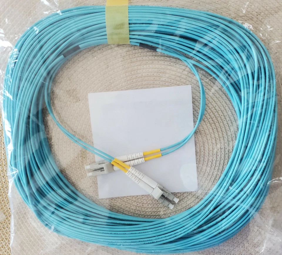 LC-LC OM3 Multimode Aqua 31m Fibre Optic Cable IBM PN: 41T9514 - Image 3 of 4