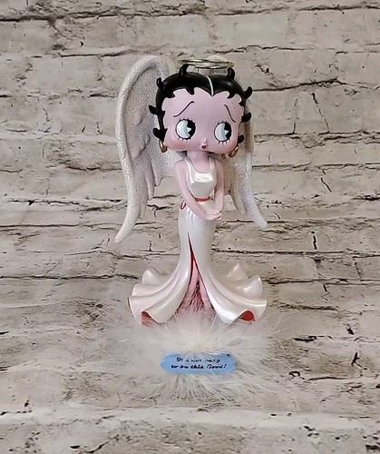 2001 Betty Boop Bobblehead Angel Bobber Figure It's Not Easy To Be This Good