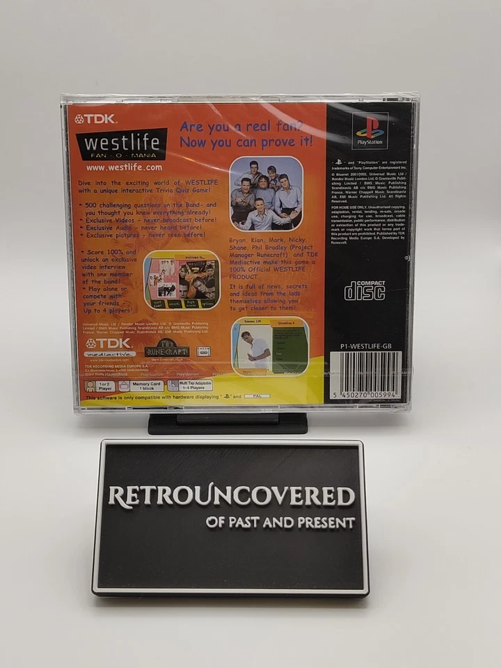 Westlife: Fan-O-Mania - PS1 - UK PAL (Factory Sealed)  - Image 2 of 4
