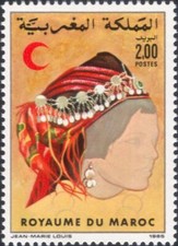 Marocco 1985 Mezzaluna Rossa/Croce Rossa/Medico/Salute/Assistenza/Copricapo 1v n45068k