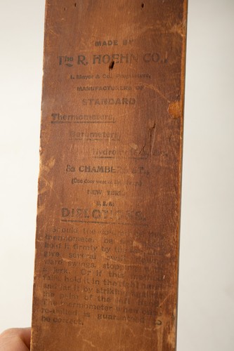 H Planz & Son San Francisco Best Tailors (R3C/JSF6) Wood R Hoehn Thermometer - Picture 6 of 10