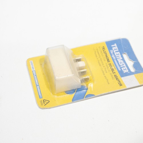 Telemaster Home Phone Line Double Adapter - New old Stock! - Picture 2 of 3