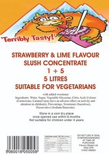 Terribly Tasty SLUSH SYRUP 1 x 5 Litres Slushie