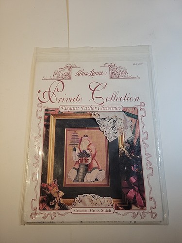 Alma Lynne's Private Cross Stitch Elegant Father Christmas ALX-107 1993 Pattern - 第 1/3 張圖片