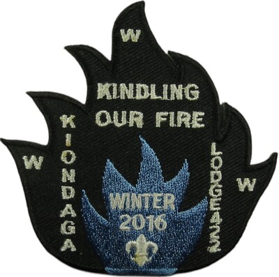 Kiondaga Lodge 422 Buffalo Trace IN Winter 2016 Patch BLK Bdr (NE1280)