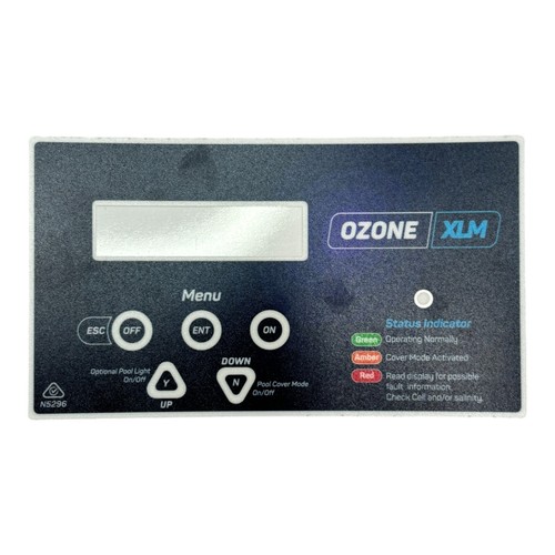 Ozone XLM Pool Controls Chlorinator Front Label Replacement Genuine 18052212 - Picture 6 of 7