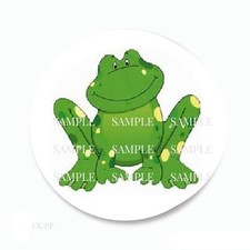 Cute Green Frog Favors Froggy Scrapbook Stickers Envelope Seals Frog Labels