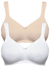 Lot de 2 Soutien-gorge pour prothèse mammaire Susa Care 7509 Chair ou blanc