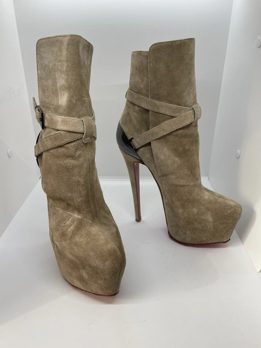 Christian louboutin top bootie heels