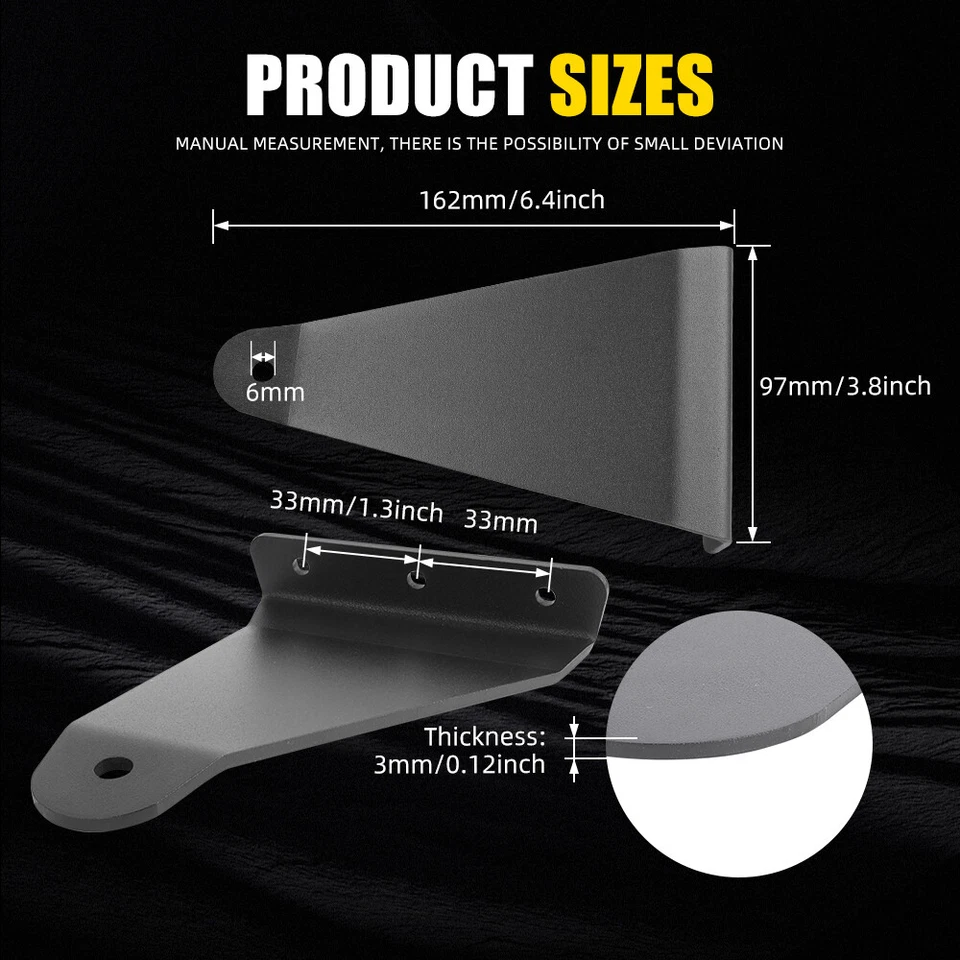 Soporte de barra de luz LED curvada de 50"" para Polaris Ranger XP 570/900/1000 Crew Foto 3 de 4