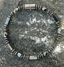 Black 100 Magnetic Hematite Necklace Bracelet Anklet Substantial Gauss Strength