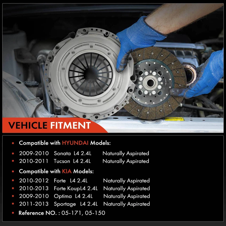 Kit de embrague de transmisión para Hyundai Sonata 2009-2010 Tucson 2010-2011 Kia Forte Foto 2 de 4
