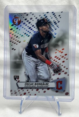 2023 Topps Pristine - Oscar Gonzalez Refractor RC - #203 Cleveland ...