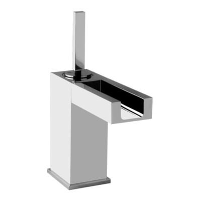 Gessi Rettangolo 1.2 GPM Single Handle Deck Mount Bath Faucet Chrome