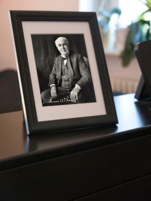 Repro-Autogramm - Thomas Alva Edison - Wissenschaftler - Gerahmt