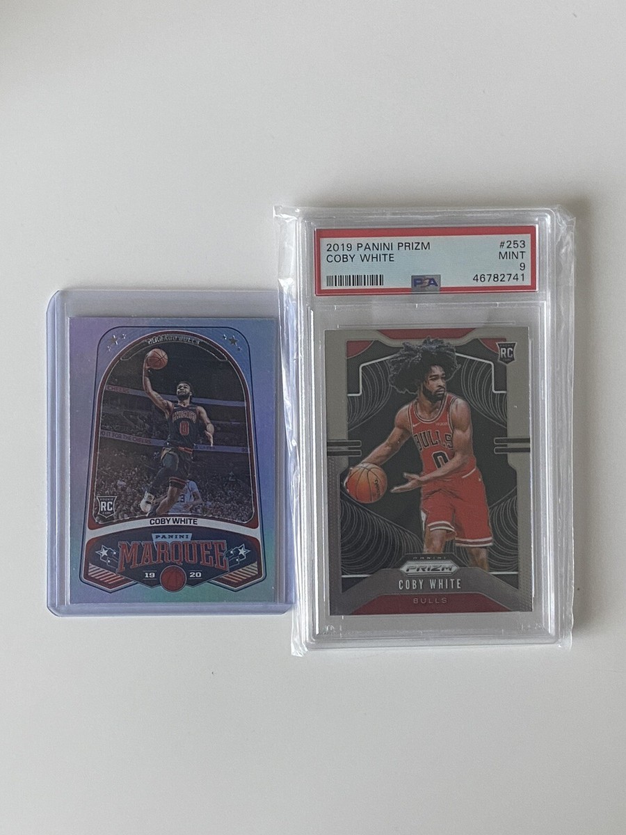 2019-20 Prizm Coby White Rookie RC #253 PSA 9 Bulls and